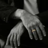 Chrome Hearts 22K Gold CH Plus Band Ring - Image 2