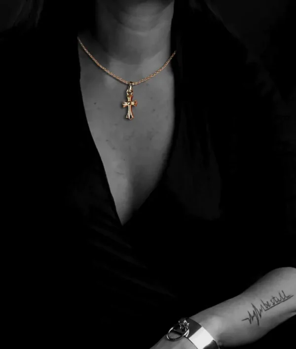 Chrome Hearts BS Fleur Charm With Diamond - Image 2