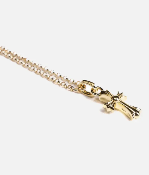 Chrome Hearts 22K Gold Cross Baby Fat Charm