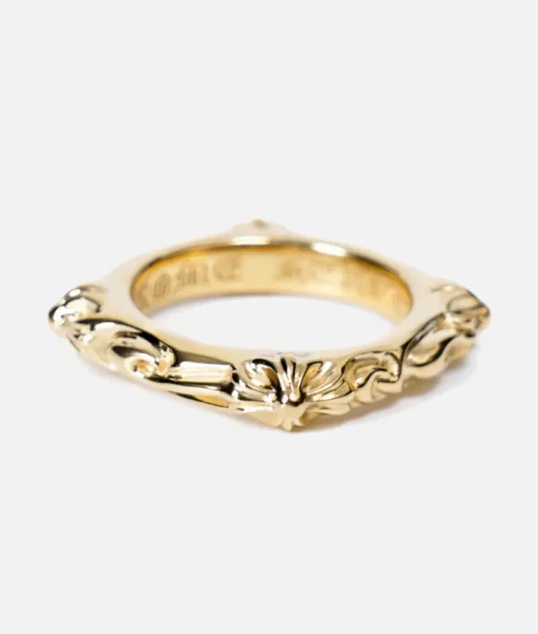 Chrome Hearts 22K Gold Sbt Band Ring