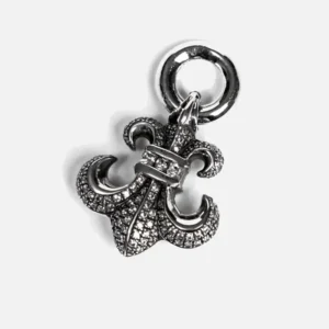 Chrome Hearts BS Fleur Charm With Diamond