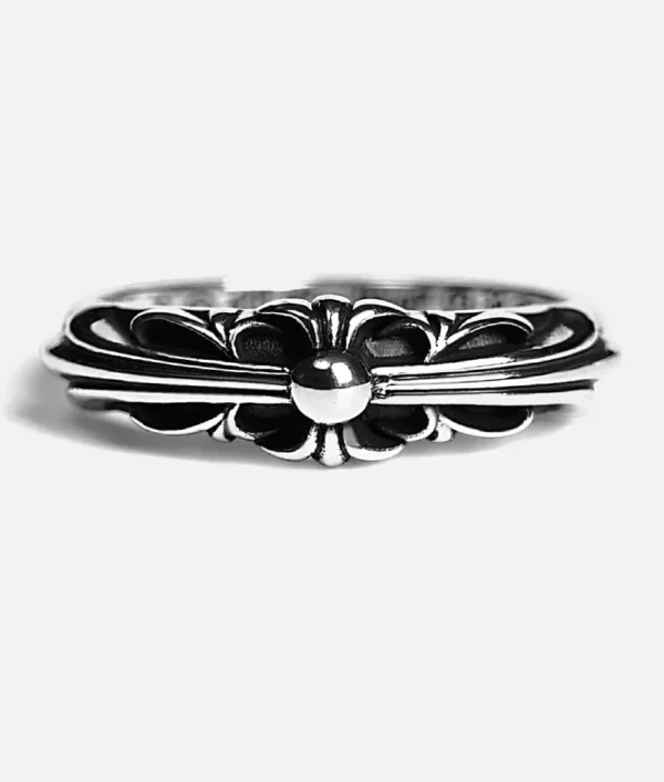 Chrome Hearts Baby Classic Floral Cross Ring