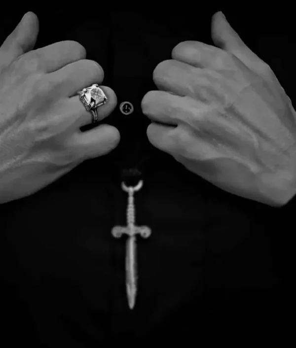 Chrome Hearts Butterfly Cross Cocktail Ring - Image 3