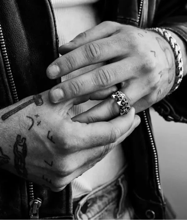 Chrome Hearts CH Plus Pentagon Ring