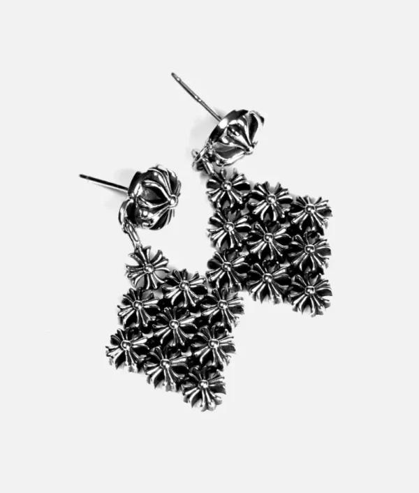 Chrome Hearts Chain Mail Plus Earring Small