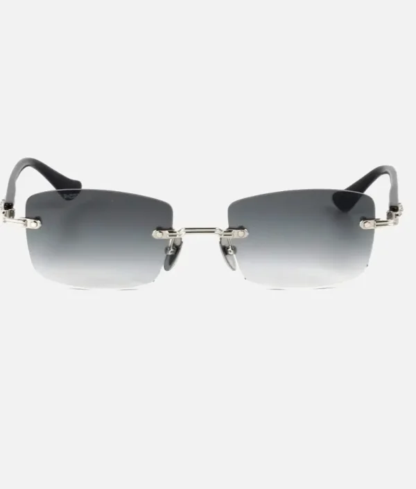 Chrome Hearts Deep II Rectangular Sunglasses