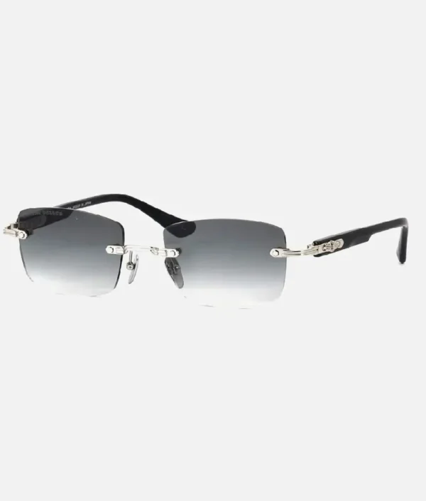 Chrome Hearts Deep II Rectangular Sunglasses