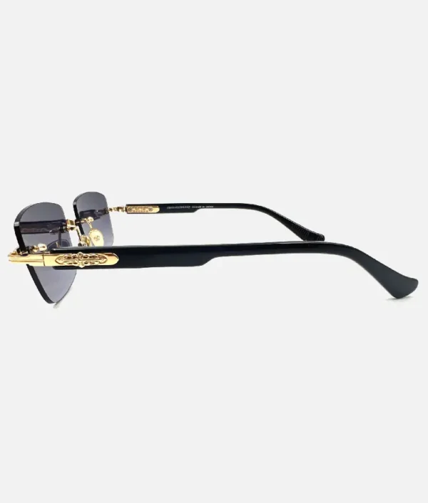 Chrome Hearts Deep II Rectangular Sunglasses Blue - Image 2