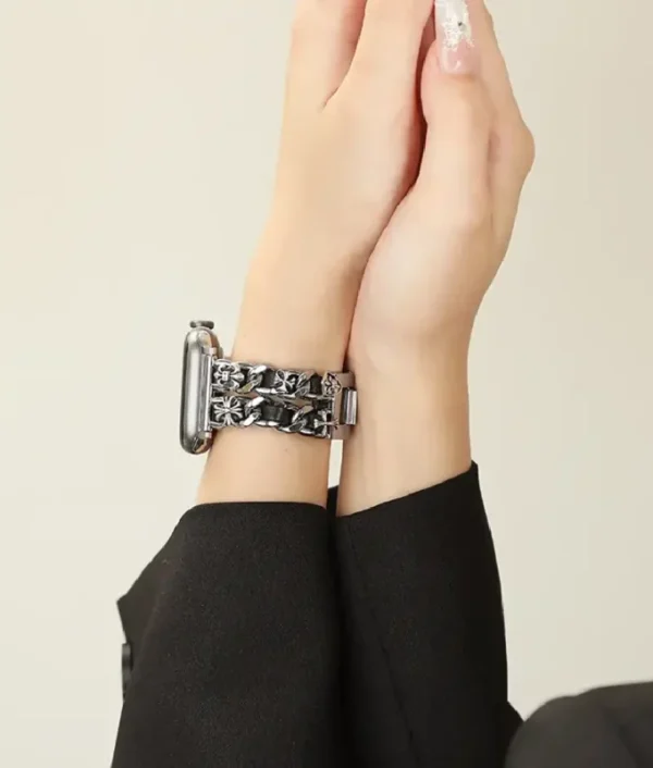Chrome Hearts Double Row Chain Stainless Steel Band Watch - Image 3