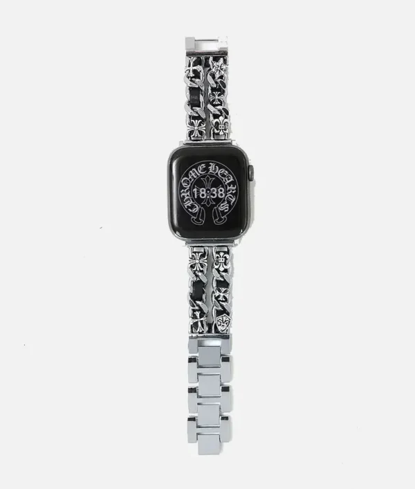 Chrome Hearts Double Row Chain Stainless Steel Band Watch