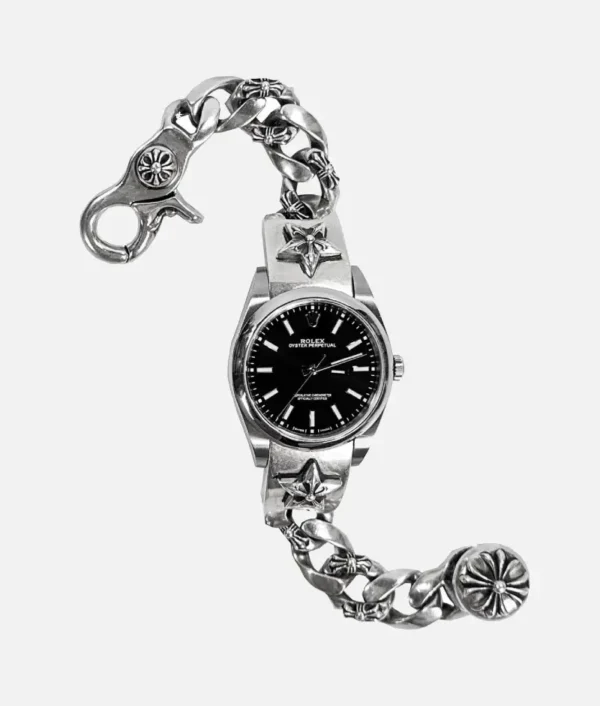 Chrome Hearts Star Rolex Oyster Perpetual Watch