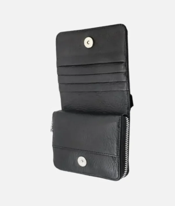 Chrome Hearts Zip Black Leather Wallet - Image 2