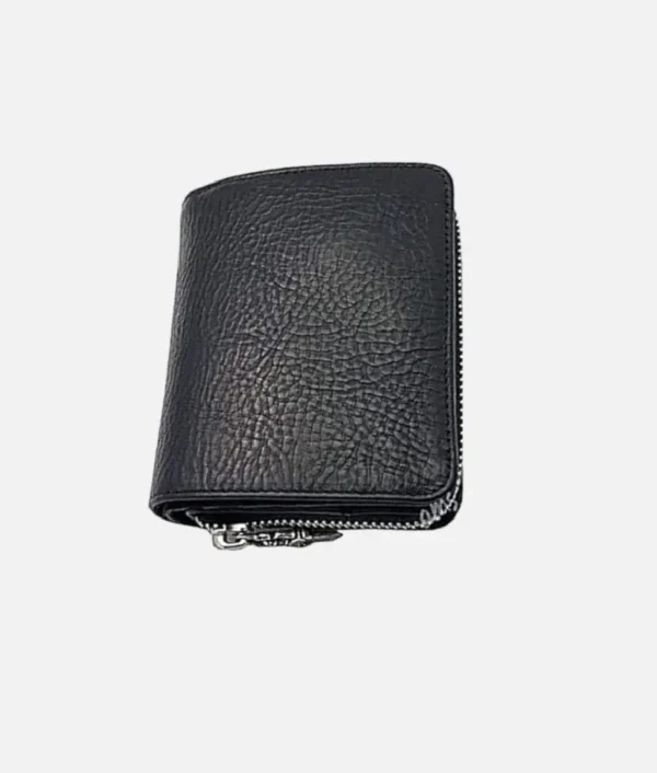 Chrome Hearts Zip Black Leather Wallet - Image 3